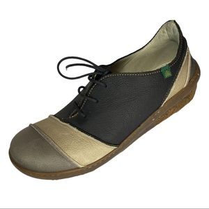 El Naturalista Grey and Tan Leather Shoes 40 (9.5)